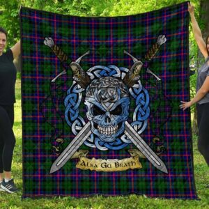 Quilt - Morrison Modern Tartan Premium Quilt Celtic Scottish Warrior A7