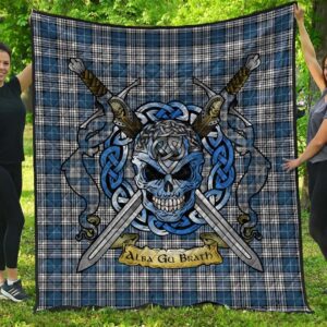 Quilt - Napier Modern Tartan Premium Quilt Celtic Scottish Warrior A7