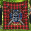 Quilt - Nesbitt Modern Tartan Premium Quilt Celtic Scottish Warrior A7