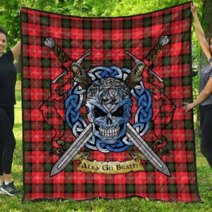 Quilt - Nesbitt Modern Tartan Premium Quilt Celtic Scottish Warrior A7