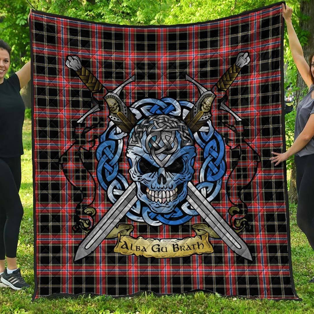 Quilt - Norwegian Night Tartan Premium Quilt Celtic Scottish Warrior A7 Quilt - Norwegian Night Tartan Premium Quilt Celtic Scottish Warrior A7