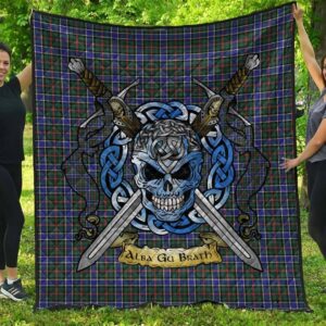 Quilt - Ogilvie of Airlie Ancient Tartan Premium Quilt Celtic Scottish Warrior A7