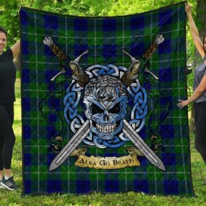 Quilt - Oliphant Modern Tartan Premium Quilt Celtic Scottish Warrior A7