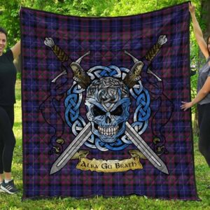 Quilt - Pride of Scotland Tartan Premium Quilt Celtic Scottish Warrior A7