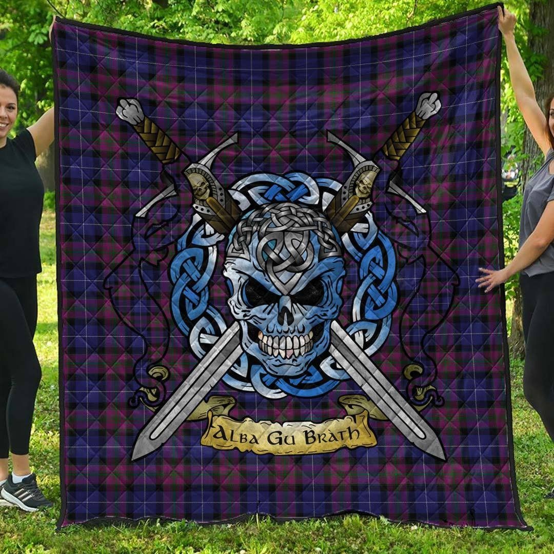 Quilt - Pride of Scotland Tartan Premium Quilt Celtic Scottish Warrior A7 Quilt - Pride of Scotland Tartan Premium Quilt Celtic Scottish Warrior A7