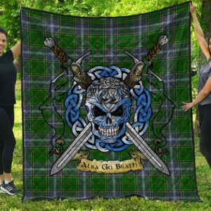 Quilt - Pringle Tartan Premium Quilt Celtic Scottish Warrior A7