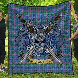 Quilt - Ralston Tartan Premium Quilt Celtic Scottish Warrior A7