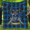 Quilt - Ramsay Blue Ancient Tartan Premium Quilt Celtic Scottish Warrior A7