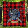 Quilt - Ramsay Modern Tartan Premium Quilt Celtic Scottish Warrior A7