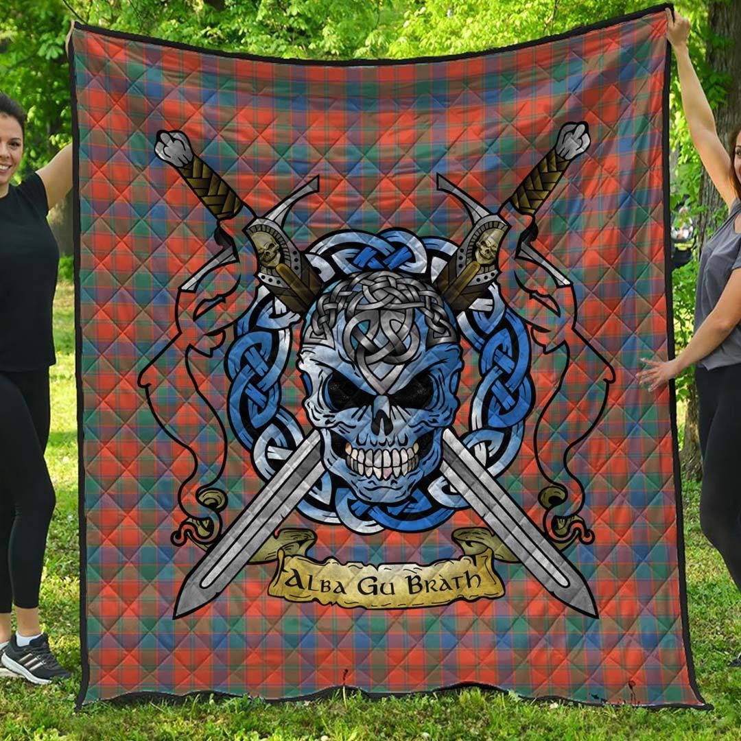 Quilt - Robertson Ancient Tartan Premium Quilt Celtic Scottish Warrior A7 Quilt - Robertson Ancient Tartan Premium Quilt Celtic Scottish Warrior A7