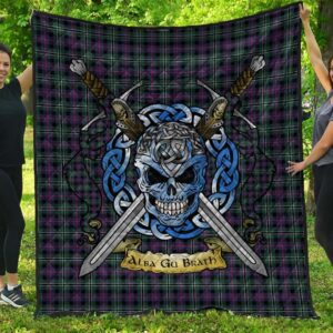 Quilt - Rose Hunting Modern Tartan Premium Quilt Celtic Scottish Warrior A7
