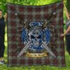 Quilt - SCOTT BROWN ANCIENT Tartan Premium Quilt Celtic Scottish Warrior A7