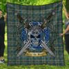 Quilt - SCOTT GREEN ANCIENT Tartan Premium Quilt Celtic Scottish Warrior A7