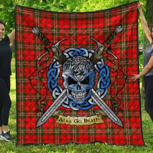 Quilt - SCOTT MODERN Tartan Premium Quilt Celtic Scottish Warrior A7