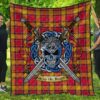 Quilt - Scrymgeour Tartan Premium Quilt Celtic Scottish Warrior A7