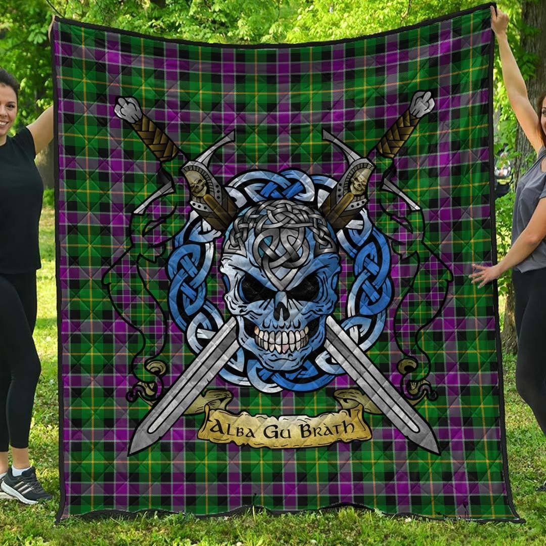 Quilt - Selkirk Tartan Premium Quilt Celtic Scottish Warrior A7 Quilt - Selkirk Tartan Premium Quilt Celtic Scottish Warrior A7