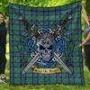 Quilt - Sinclair Hunting Ancient Tartan Premium Quilt Celtic Scottish Warrior A7