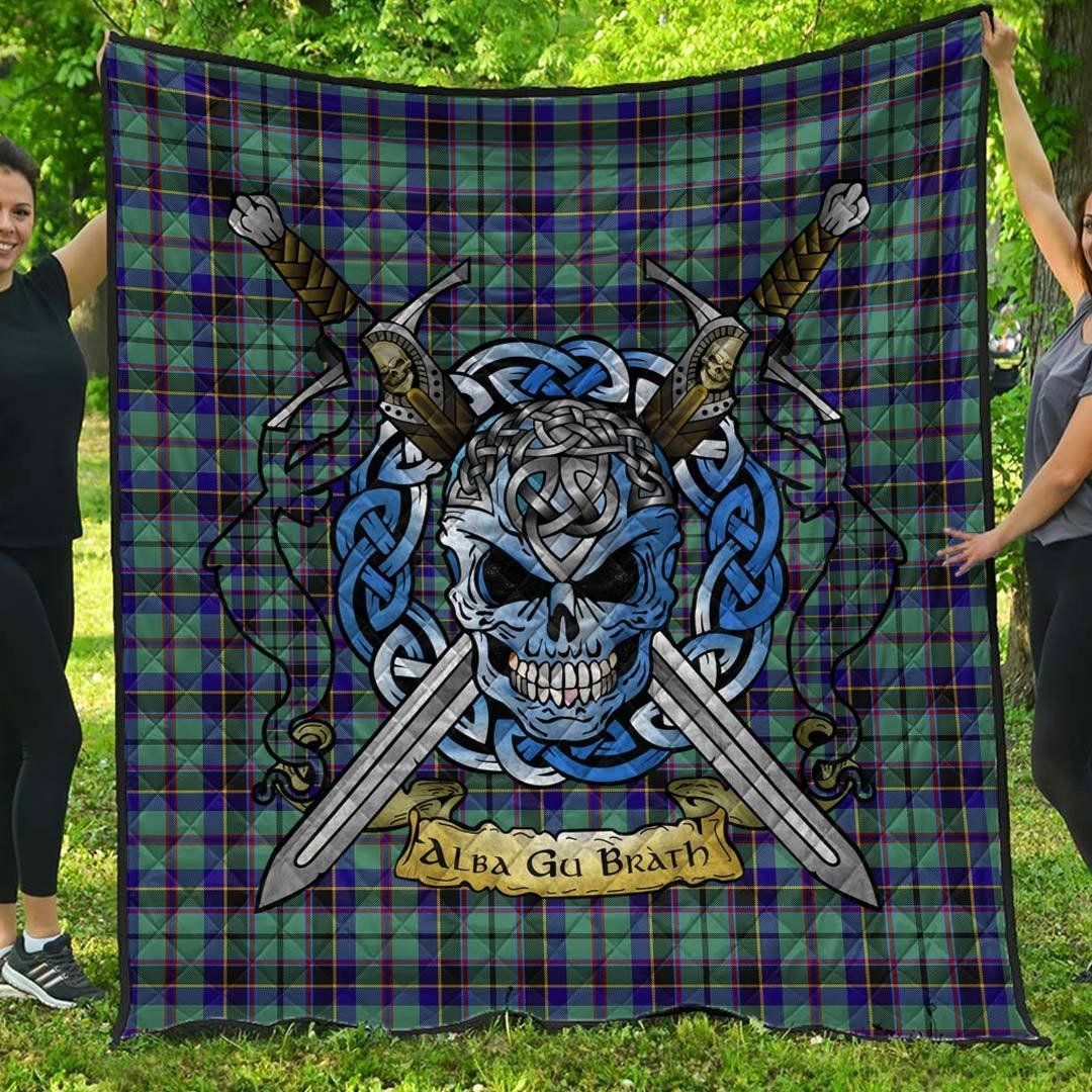Quilt - Stevenson Tartan Premium Quilt Celtic Scottish Warrior A7 Quilt - Stevenson Tartan Premium Quilt Celtic Scottish Warrior A7