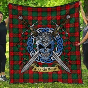 Quilt - Stewart Atholl Modern Tartan Premium Quilt Celtic Scottish Warrior A7