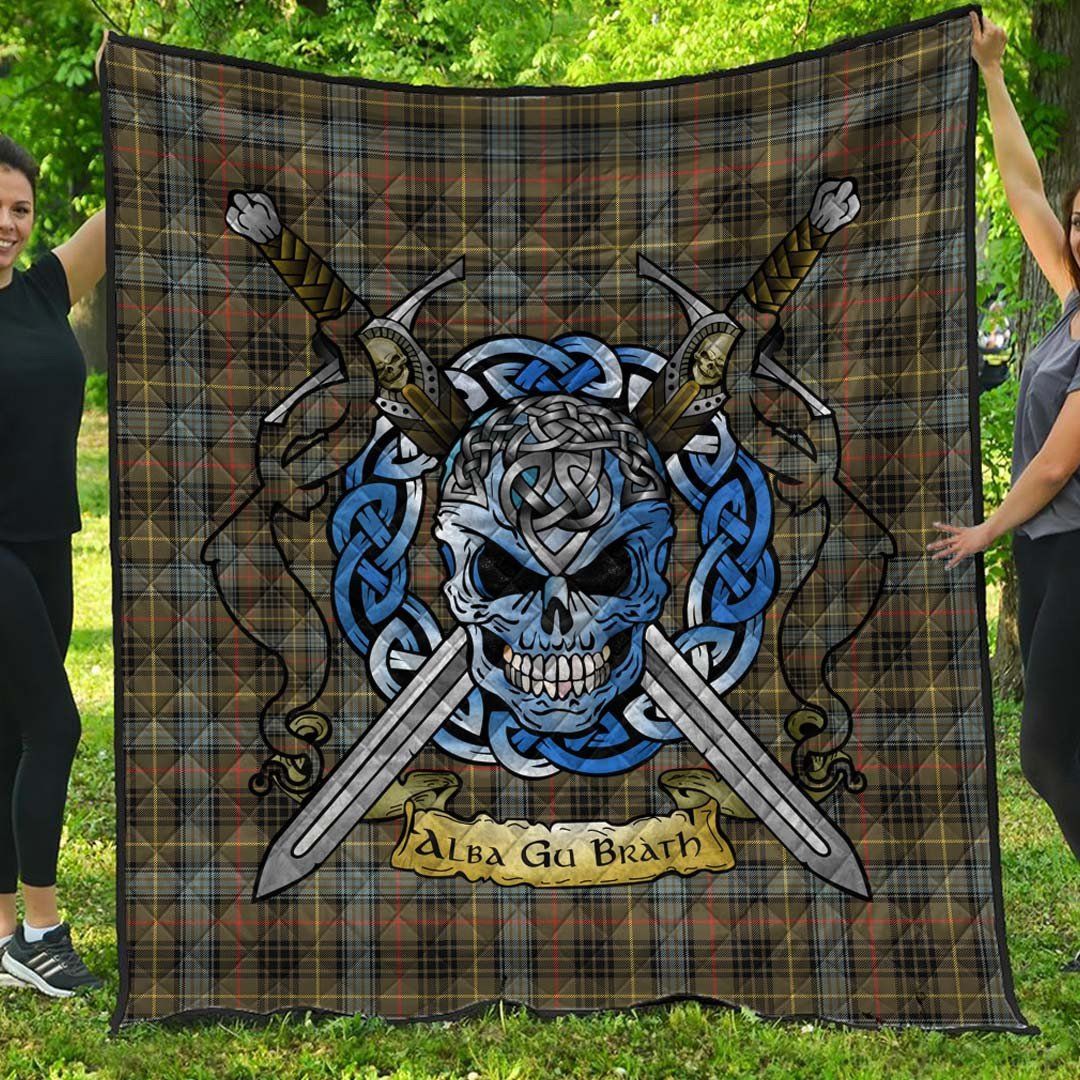 Quilt - Stewart Hunting Weathered Tartan Premium Quilt Celtic Scottish Warrior A7 Quilt - Stewart Hunting Weathered Tartan Premium Quilt Celtic Scottish Warrior A7
