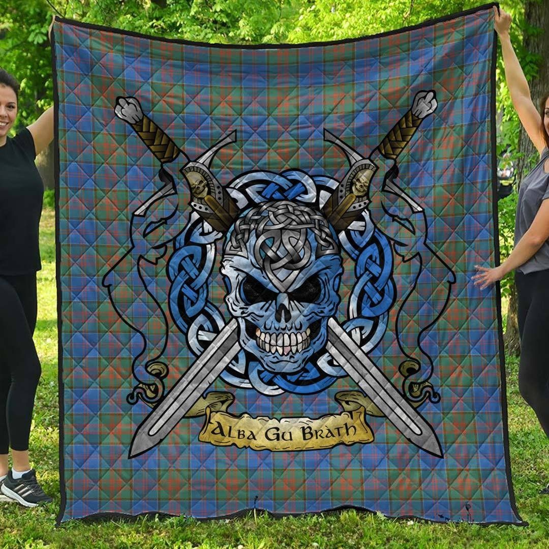 Quilt - Stewart of Appin Hunting Ancient Tartan Premium Quilt Celtic Scottish Warrior A7 Quilt - Stewart of Appin Hunting Ancient Tartan Premium Quilt Celtic Scottish Warrior A7