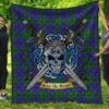Quilt - Strachan Tartan Premium Quilt Celtic Scottish Warrior A7