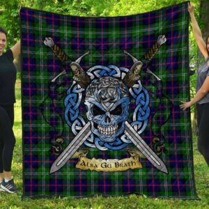 Quilt - Sutherland Modern Tartan Premium Quilt Celtic Scottish Warrior A7