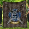 Quilt - Sutherland Weathered Tartan Premium Quilt Celtic Scottish Warrior A7