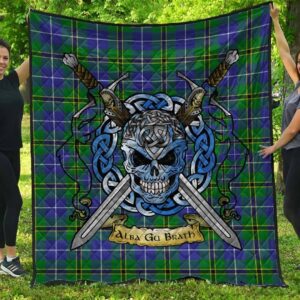 Quilt - Turnbull Hunting Tartan Premium Quilt Celtic Scottish Warrior A7