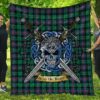 Quilt - Urquhart Broad Red Ancient Tartan Premium Quilt Celtic Scottish Warrior A7