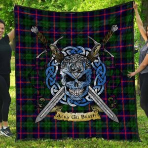 Quilt - Urquhart Modern Tartan Premium Quilt Celtic Scottish Warrior A7