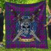 Quilt - Wardlaw Modern Tartan Premium Quilt Celtic Scottish Warrior A7