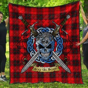 Quilt - Wemyss Modern Tartan Premium Quilt Celtic Scottish Warrior A7