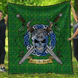Quilt - Wexford County Tartan Premium Quilt Celtic Scottish Warrior A7