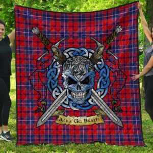 Quilt - Wishart Dress Tartan Premium Quilt Celtic Scottish Warrior A7