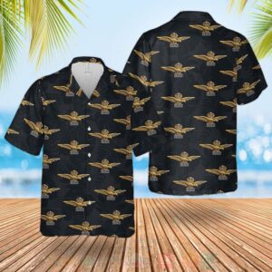 Raf Badge Hawaiian Shirt