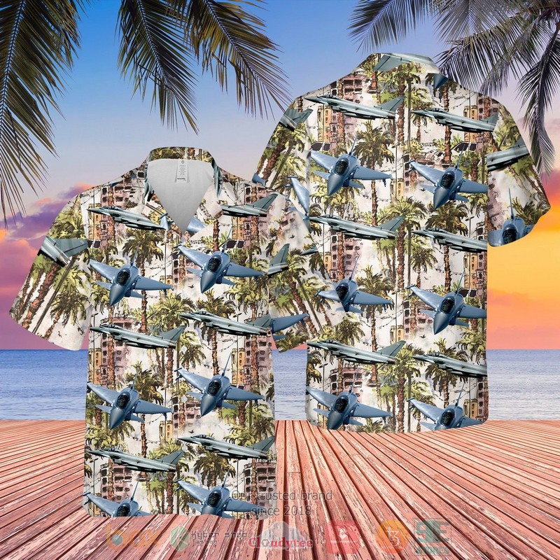 Raf Eurofighter Typhoon Fgr4 Palm Tree Hawaiian Shirt Raf Eurofighter Typhoon Fgr4 Palm Tree Hawaiian Shirt