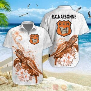 Rc Narbonne Turtle Hawaiian Shirt