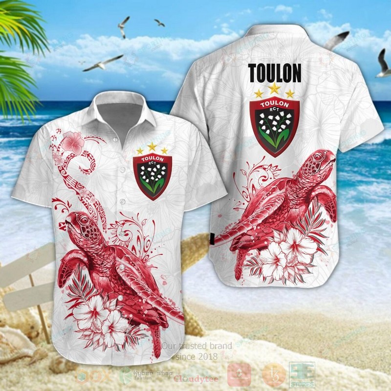 Rc Toulonnais Turtle Hawaiian Shirt Rc Toulonnais Turtle Hawaiian Shirt