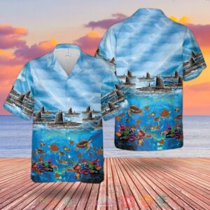 Rn Astute Class Submarine Artful S121 Hawaiian Shirt
