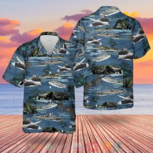 Rn County-Class Guided Missile Destroyer Hawaiian Shirt