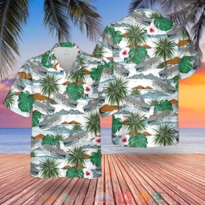 Rn Hms Ocean Landing Platform Helicopter Hawaiian Shirt