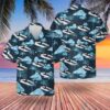 Rn Historical Churchill-Class Submarine Blue Hawaiian Shirt