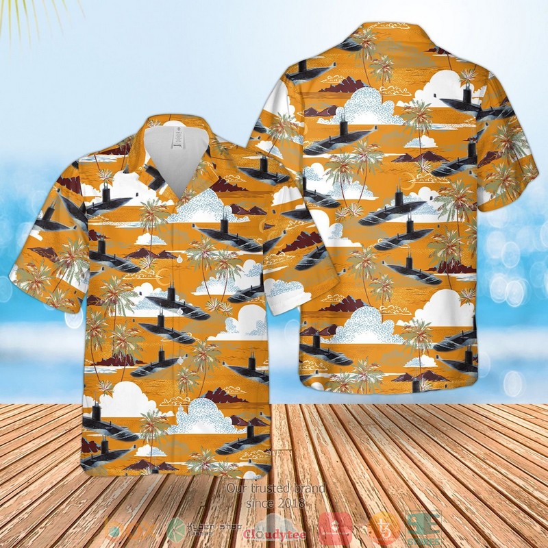 Rn Historical Churchill-Class Submarine Hawaiian Shirt Rn Historical Churchill-Class Submarine Hawaiian Shirt