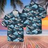 Rn Historical Churchill-Class Submarine Blue Hawaiian Shirt