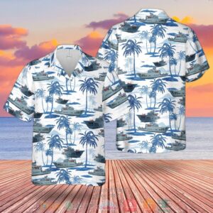 Rn Rfa Wave Ruler A390 Fast Fleet Tanker Hawaiian Shirt