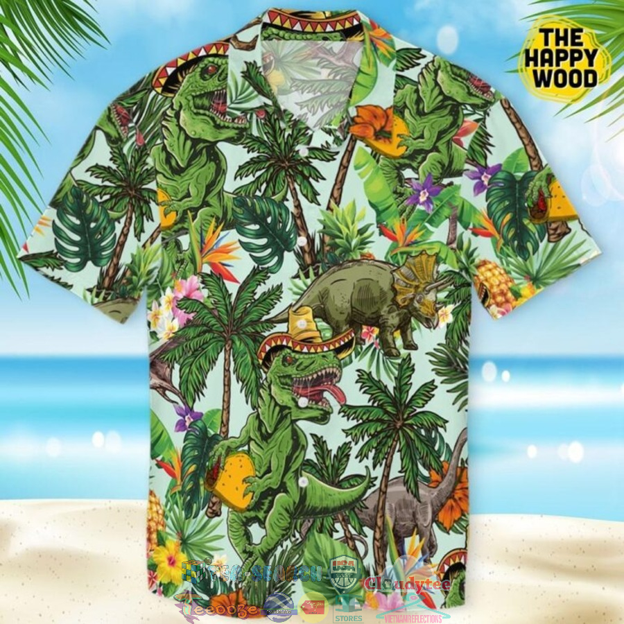 Taco T-Rex T-Mex Mexican Sombrero Tyrannosaurus Mex Dinosaur Hawaiian Shirt And Shorts Taco T-Rex T-Mex Mexican Sombrero Tyrannosaurus Mex Dinosaur Hawaiian Shirt And Shorts