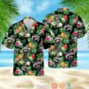 Raccoon Pineapple Pattern Black Hawaiian Shirt