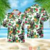 Raccoon Pineapple Pattern White Hawaiian Shirt