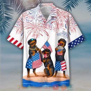 Rottweiler Independence Day Is Coming Hawaiian Shirt